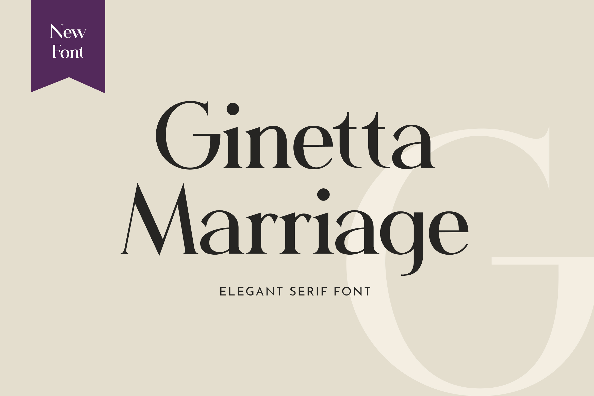 Gimetta Marriage Font